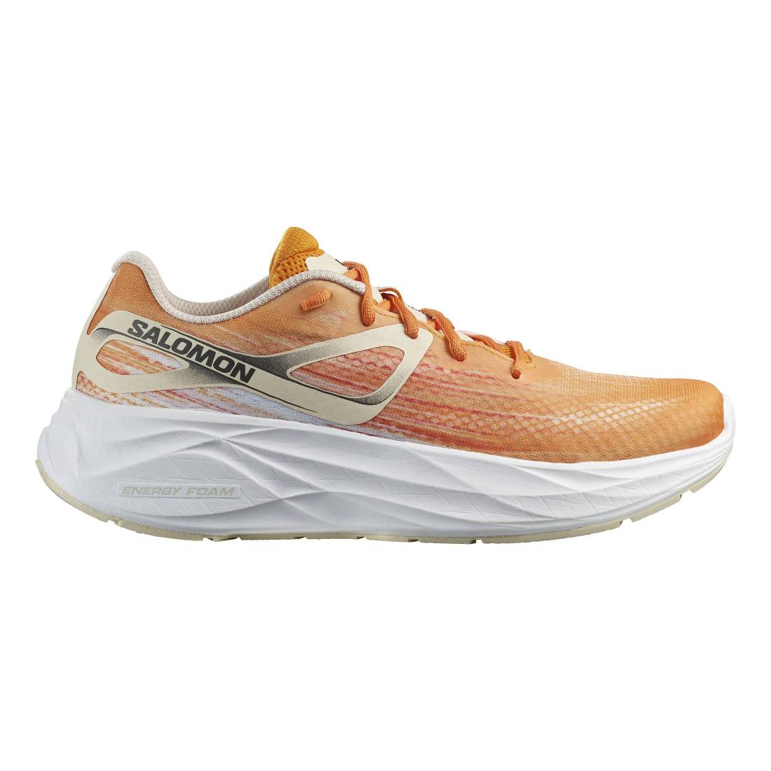 Salomon AERO GLIDE Herren Laufschuhe Weiß/Orange Gr. 41 1/3 von Salomon