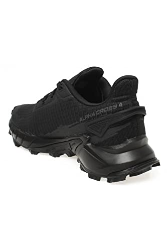 Salomon Alphacross 4 Damen Trail Running Schuhe, Starker Grip, Dauerhafter Komfort, Vielseitige Performance, Black, 38 von Salomon