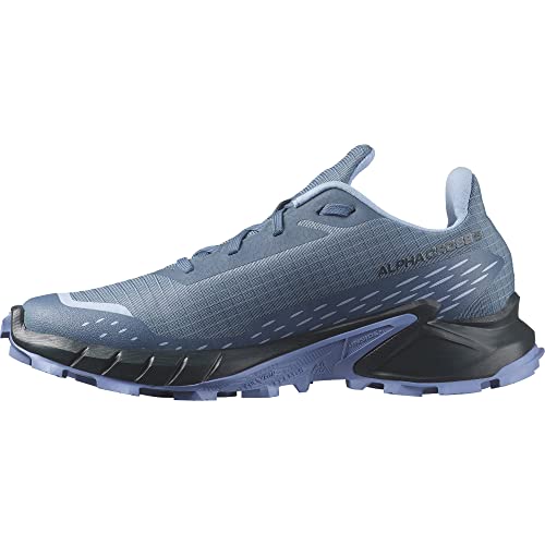 Salomon Alphacross 5 Damen Trailrunningschuhe, Starker Grip, Anhaltender Komfort, Anhaltender Komfort, Bering Sea, 44 von Salomon