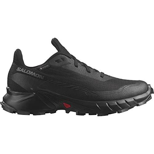 Salomon Alphacross 5 Gore-Tex Damen Wasserdichte Trailrunningschuhe, Starker Grip, Wasser- und Wetterschutz, Anhaltender Komfort, Black, 44 von Salomon