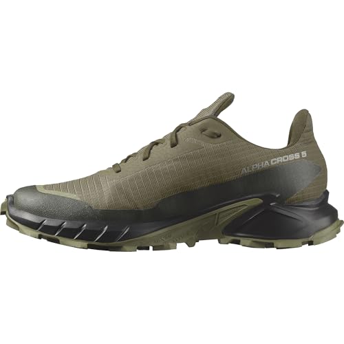 Salomon Alphacross 5 Gore-Tex wasserdichte Herren Trail-Laufschuhe, Outdoor-bereit, Wasser- und Wetterschutz, Anhaltender Komfort, Olive Night, 43 1/3 Salomon Alphacross 5 Gore-Tex wasserdichte Herren Trail-Laufschuhe, Outdoor-bereit, Wasser- und Wetterschutz, Anhaltender Komfort, Olive Night, 43 1/3 von Salomon