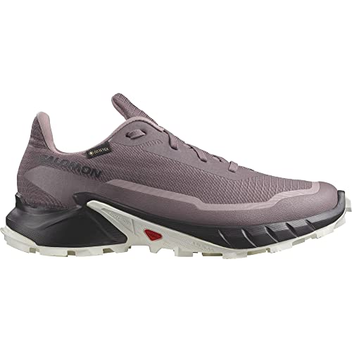 Salomon Alphacross 5 Gore-Tex Damen Wasserdichte Trailrunningschuhe, Starker Grip, Wasser- und Wetterschutz, Anhaltender Komfort, Moonscape, 36 von Salomon