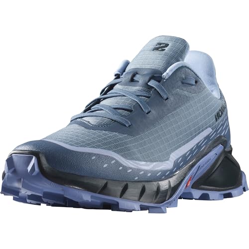 Salomon Alphacross 5 Damen Trailrunningschuhe, Starker Grip, Anhaltender Komfort, Vielseitige Performance, Bering Sea, 38 von Salomon