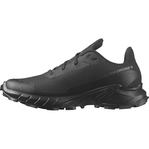 Salomon Alphacross 5 Damen Trail-Laufschuhe, Starker Grip, Anhaltender Komfort, Vielseitige Performance, Black, 37 1/3 von Salomon