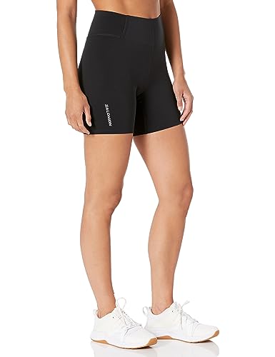 Salomon Damen Cross Multi Kurze Strumpfhose, 17,8 cm Wandershorts, Tiefschwarz, Small von Salomon