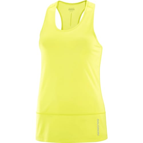 Salomon Damen Cross Run T-Shirt, Schwefelfeder, Klein von Salomon