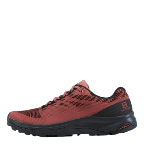 Salomon Outline Gore-Tex (wasserdicht) Damen Trekking- & Wanderschuhe, Rot (Apple Butter/Black/Brick Dust), 36 EU von Salomon