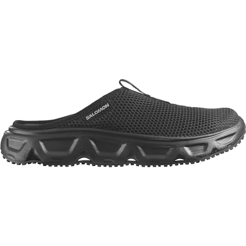 Salomon Reelax Slide 6.0 Damen Erholungsschuhe, Gepolsterte Stabilität, Sofortiger und lang anhaltender Komfort, Vielseitiger Einsatz, Black, 37 1/3 von Salomon