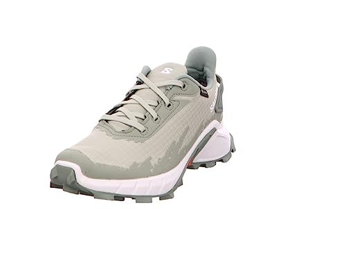 Salomon Damen Schuhe Alphacross 4 GTX W Traillaufschuhe, Weiß (Desert Sage White Laurel Wreath), 37 1/3 EU von Salomon