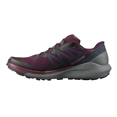 Salomon Damen Sense Ride Trailrunning-Schuhe, Wine Tasting Quiet Shade Ebony, 42 EU von Salomon