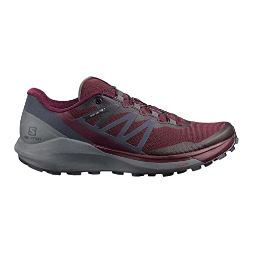 Salomon Damen Sense Ride Trailrunning-Schuhe, Wine Tasting Quiet Shade Ebony, 42 2/3 EU von Salomon