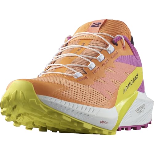 Salomon Sense Ride Damen Trail-Laufschuhe, Dämpfung und Reaktivität, Vielseitiger Grip, Leichtgewichtiger Schaft, Bird Of Paradise, 38 von Salomon