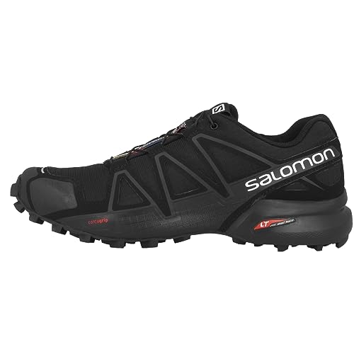 Salomon Speedcross 4 Damen Trailrunning-Schuhe, Aggressiver Grip, Präziser Fußhalt, Leichtgewichtiger Schutz, Black, 40 von Salomon