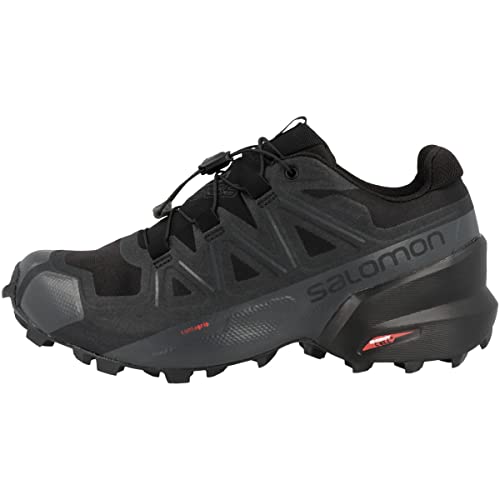 Salomon Speedcross 5 Gore-Tex Damen Trail Running Wasserdichte Schuhe, Wetterschutz, Aggressiver Grip, Präzise Passform, Black, 39 1/3 von Salomon