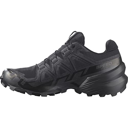 Salomon Damen Speedcross 6 Sneaker, Schwarz/Schwarz/Phantom, 36 2/3 EU von Salomon