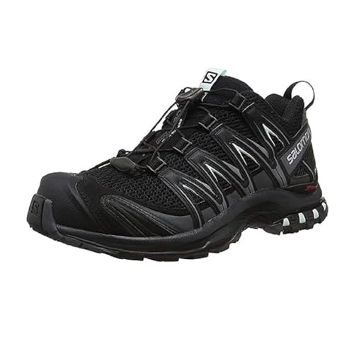 Salomon XA Pro 3D Damen Trail Running Schuhe, Stabilität, Grip, Langlebiger Schutz, Black, 40 2/3 von Salomon