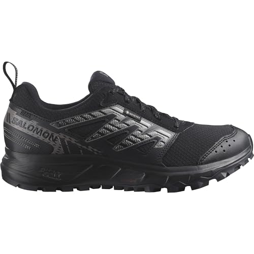 Salomon Wander Gore-Tex Damen Trail Running Wasserdichte Schuhe, Outdoor-bereit, Komfort durch Dämpfung, Sicherer Fußhalt, Black, 36 von Salomon