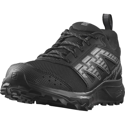 Salomon Wander Damen Trail Running Schuhe, Outdoor-bereit, Komfort durch Dämpfung, Sicherer Fußhalt, Black, 43 1/3 von Salomon