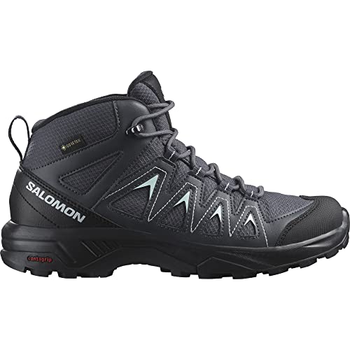 Salomon X Braze Mid Gore-Tex Damen Wander Wasserdichte Schuhe, Hiking-Basics, Sportliches Design, Vielseitiger Einsatz, Ebony, 36 2/3 von Salomon