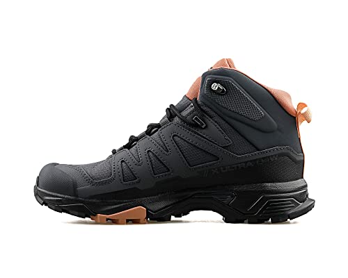 Salomon Damen X Ultra 4 Mid GTX Wanderschuhe, Ebony/Mocha Mousse/Almond Crea, 37 1/3 EU von Salomon