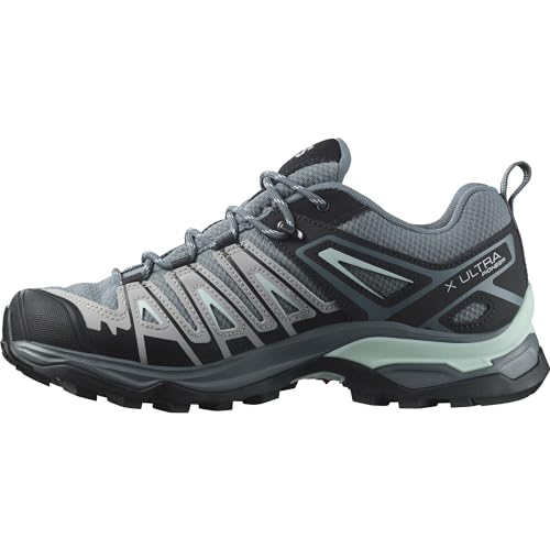 Salomon X Ultra Pioneer Gore-Tex Damen Wanderschuhe, Alle Wetterbedingungen, Sicherer Fußhalt, Stabil und gedämpft, Stormy Weather, 40 2/3 von Salomon