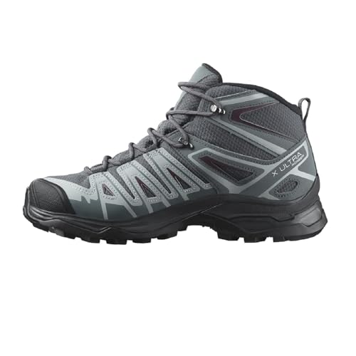 Salomon X Ultra Pioneer Mid Gore-Tex Damen Wanderschuhe, Alle Wetterbedingungen, Sicherer Fußhalt, Stabil und gedämpft, Ebony, 36 2/3 von Salomon