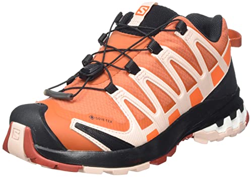 Salomon XA Pro 3D V8 Gore-Tex (wasserdicht) Damen Trailrunning-Schuhe, Orange (Mec Orange/Peachy Keen/Red Orange), 38 EU von Salomon