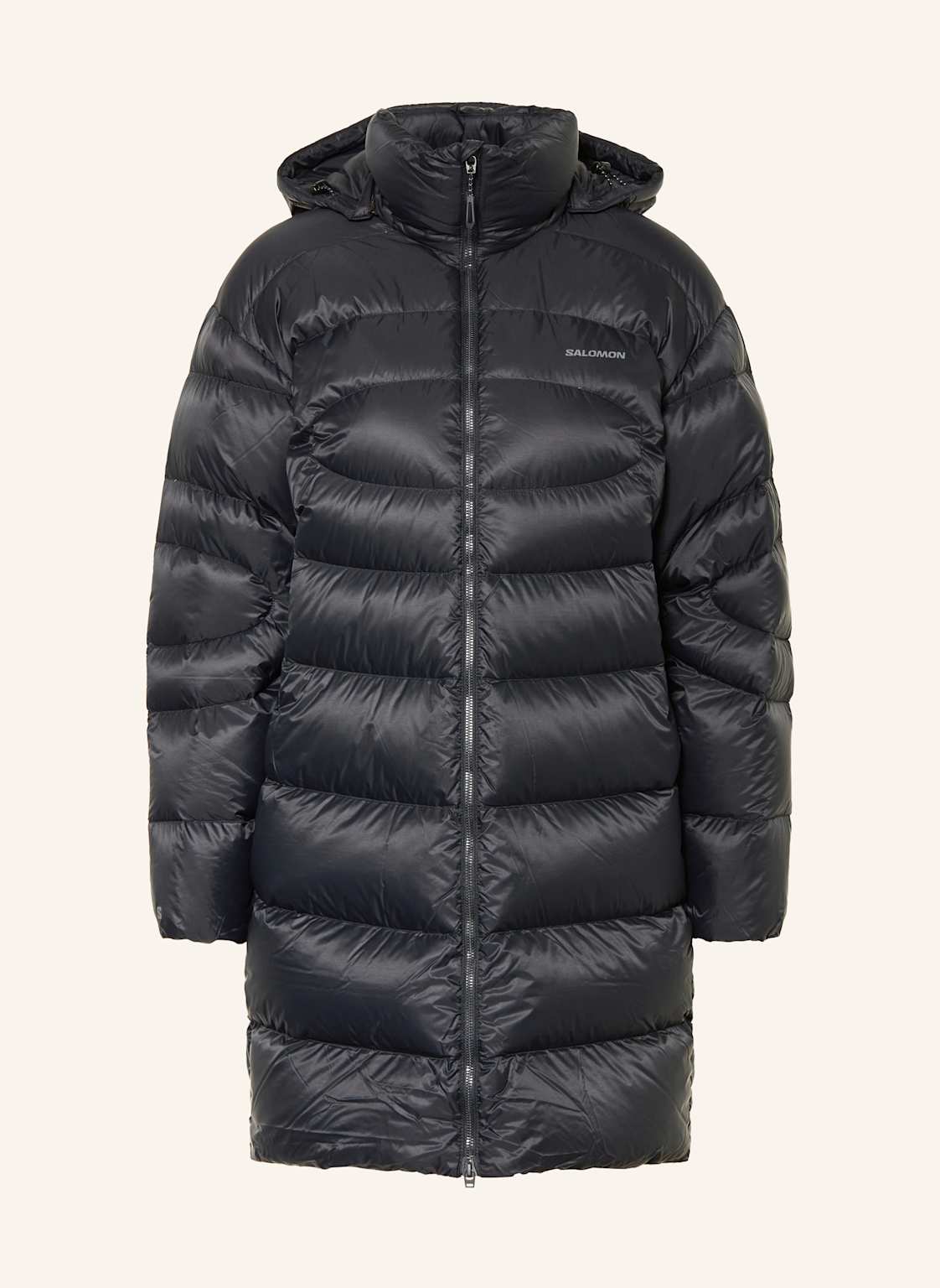 Salomon Daunenmantel Outline Novelty Mit Abnehmbarer Kapuze schwarz von Salomon