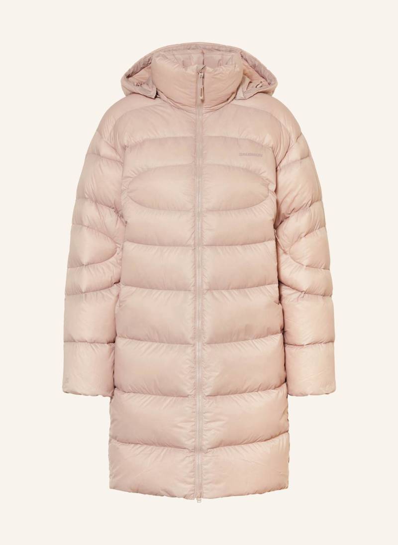 Salomon Daunenmantel Outline Novelty Mit Abnehmbarer Kapuze weiss von Salomon