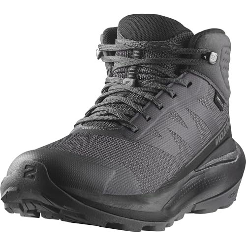 Salomon Elixir Tour Mid Waterproof Women's Hiking Shoes, Optimal Comfort, Soft Ride, and Weatherproof, Asphalt, 6 von Salomon