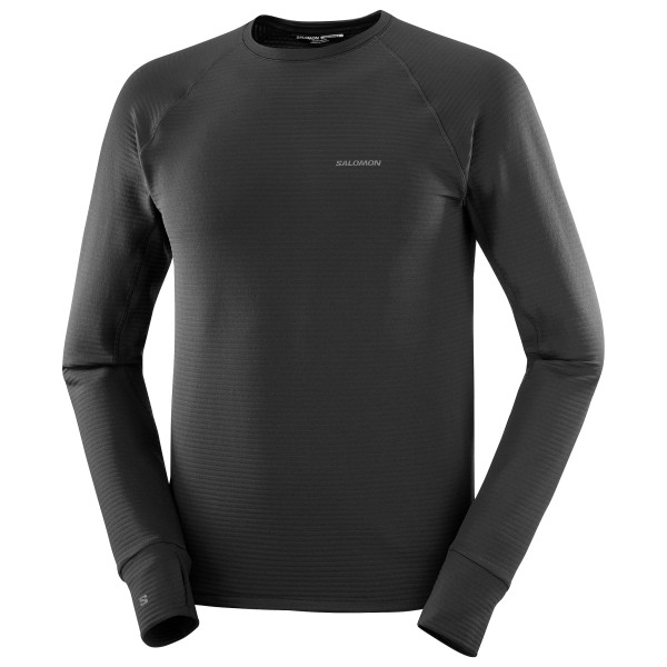 Salomon - Essential Lightwarm CN - Fleecepullover Gr S schwarz von Salomon