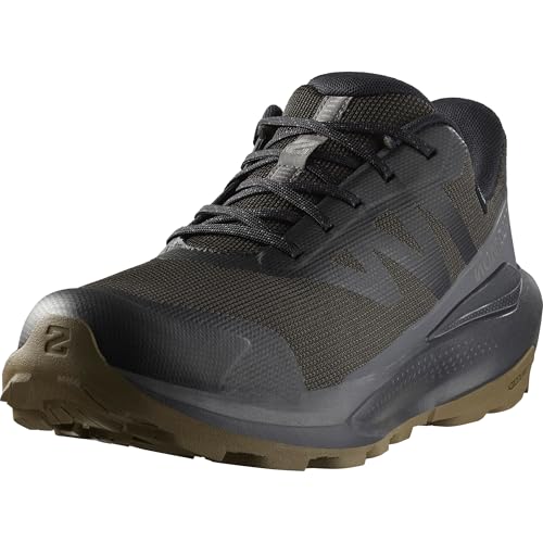 Salomon Elixir Tour wasserdichte Herren Wanderschuhe, Optimaler Komfort, Angenehmes Laufgefühl, Wetterfest, Black, 44 2/3 von Salomon