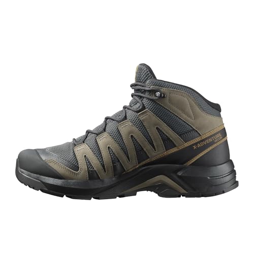 Salomon Herren Herren X-Adventure Recon Mid Gore-Tex Wanderschuh, Asphalt/Falke/Coyote Braun, Für Komfort, Ideal für Wandern und Trailrunning bei Outdoor-Abenteuern. 46 von Salomon