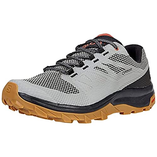 Salomon OUTline Gore-Tex Herren Wanderschuhe, Wasserdicht, Laufschuhähnlicher Komfort, Für den Outdoor-Einsatz bereit, Frost Gray, 40 von Salomon