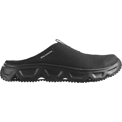 Salomon Reelax Slide 6.0 Herren Erholungsschuhe, Gepolsterte Stabilität, Sofortiger und lang anhaltender Komfort, Vielseitiger Einsatz, Black, 41 1/3 von Salomon