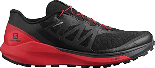 Salomon Herren Sense Ride 4 Trailrunning-Schuhe, Schwarz Goji Beere Phantom, 43 1/3 EU von Salomon