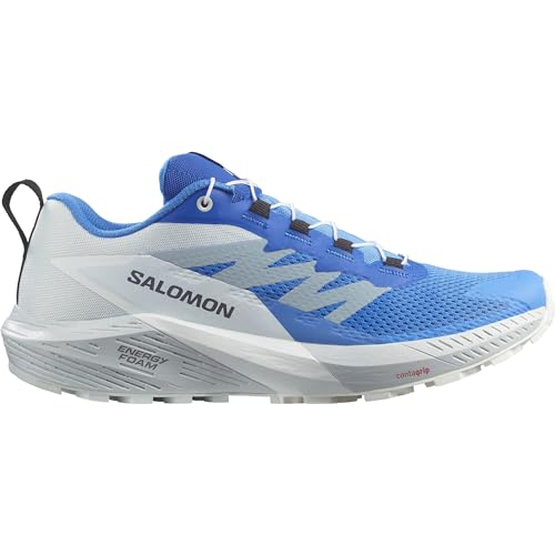 Salomon Herren Sense Ride Traillaufschuhe, Sense Ride 5 Ibiza Blue Lapis Blue White, 42 EU von Salomon