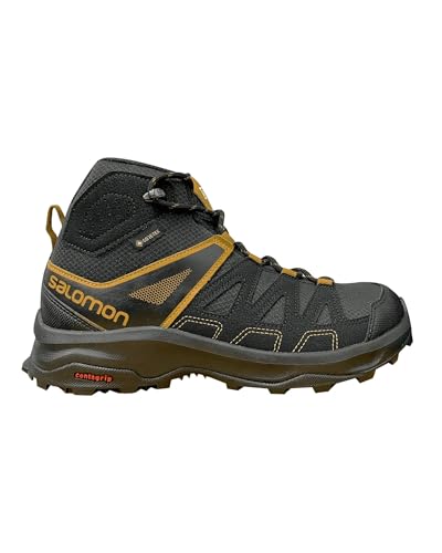 Salomon Herren Sidley Mid Gtx, wasserdichter Trekking und Wanderstiefel, Black Black Bronze Brown, EU 46 von Salomon