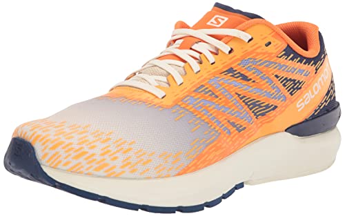 Salomon Herren Sonic 5 Balance Traillaufschuh, Gebleichter Sand/Blazing Orange/Astral Aura, 46 EU von Salomon