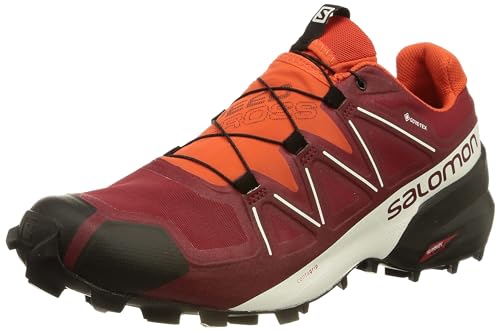 Salomon Speedcross 5 Gore-Tex Herren Trail Running Wasserdichte Schuhe, Wetterschutz, Aggressiver Grip, Präzise Passform, Biking Red, 44 2/3 von Salomon