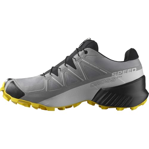 Salomon Herren Speedcross Gore-tex Trailrunning-Schuhe, Sharkskin Black Lemon, 48 EU von Salomon