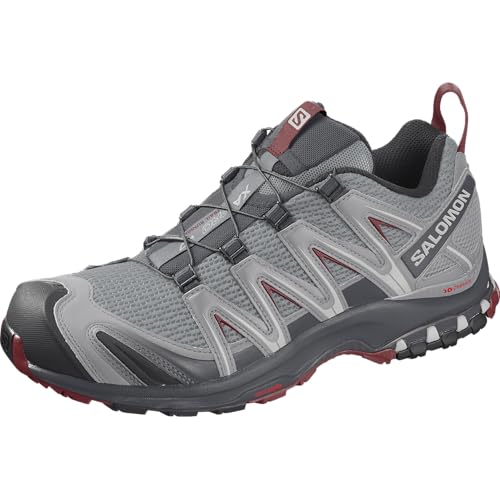 Salomon XA Pro 3D Herren Trail Running Schuhe, Stabilität, Grip, Dauerhafter Schutz, Monument, 40 2/3 von Salomon