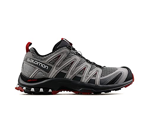 Salomon XA Pro 3D Herren Trail Running Schuhe, Stabilität, Grip, Dauerhafter Schutz, Monument, 41 1/3 von Salomon