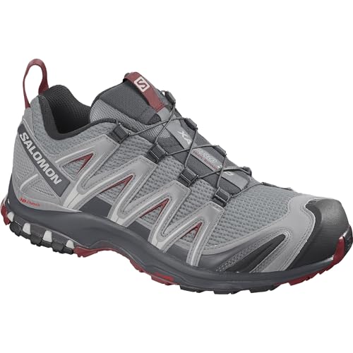 Salomon XA Pro 3D Herren Trail Running Schuhe, Stabilität, Grip, Dauerhafter Schutz, Monument, 45 1/3 von Salomon