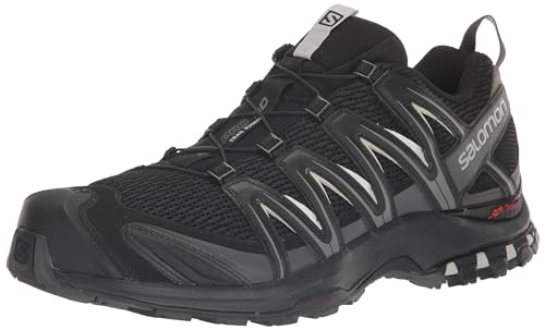 Salomon XA Pro 3D Herren Trail Running Schuhe, Stabilität, Grip, Langlebiger Schutz, Black, 42 2/3 von Salomon