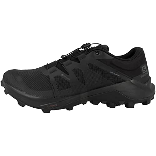 Salomon Herren Wildcross GTX Trail Running, Schwarz/Schwarz/Schwarz, 42 2/3 EU von Salomon