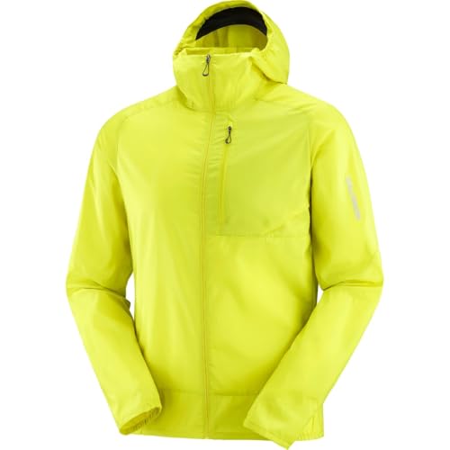 Salomon Herren Windjacke Hoodie Jacke, Citronelle/Sulphur Spring, Medium von Salomon