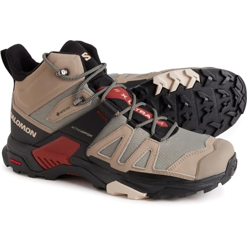 Salomon Herren X Ultra 4 Sneaker, Vintage Khaki Schwarz Burnt Henna, 48 EU von Salomon