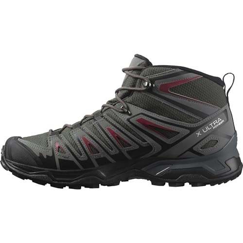 Salomon X Ultra Pioneer Mid Gore-Tex Herren Wanderschuhe, Alle Wetterbedingungen, Sicherer Fußhalt, Stabil und gedämpft, Peat, 40 von Salomon