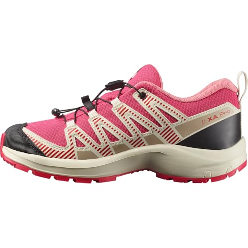 Salomon Junior XA PRO V8, Wasserdicht für Kinder, Rot/Va, Vielseitige Wanderschuhe für Komfort, Ideal für Wanderschuhe & Trailrunning für Outdoor-Abenteuer 31 von Salomon